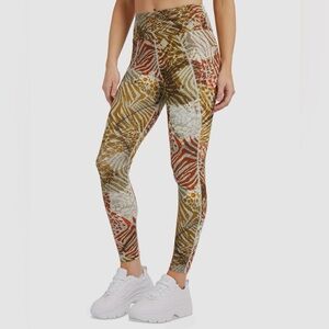 GUESS Carmel Athleisure Leggings Multicolor Print Performance Tights Women’s Med